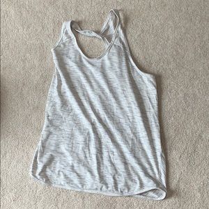 Lululemon 105F singlet (yoga tank) white/grey 8